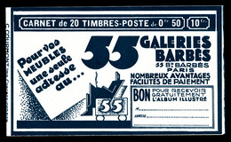 ** N°283-C2, Série 279-A, GALERIES BARBES Et EU, Bas De Feuille Daté Du 20.1.33. TTB (certificat)  Qualité: ** - Other & Unclassified