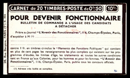 ** N°283-C23, Série 354, AVENIR DES FONCTIONNAIRES Et EU, Daté Du 30.4.35. SUP (certificat)  Qualité: ** - Andere & Zonder Classificatie