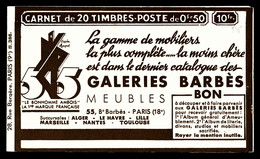 ** N°283-C53, Série 386-B, GALERIES BARBES Et EU, Daté Du 2.5.36. SUP (certificat)  Qualité: ** - Other & Unclassified