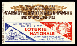 ** N°368-C2, Série 56-B, LOTERIE NATIONALE ECRIVEZ A LA FORTUNE Et EU, Daté Du 27.6.39. TB  Qualité: ** - Andere & Zonder Classificatie