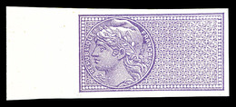 ** N°33g, Violet Sans Légende, NON DENTELÉ Bord De Feuille, SUPERBE (certificat)  Qualité: ** - Mint/Hinged