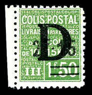 ** N°139, 2F15 Sur 1F50 Vert Surchargé 'D', Bdf, Fraîcheur Postale, SUP (signé/certificat)  Qualité: **  Cote: 850 Euros - Mint/Hinged