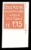 ** N°164, Valeur Déclarée, 1f 15 Rouge Non Dentelé Cdf. TTB  Qualité: **  Cote: 250 Euros - Neufs