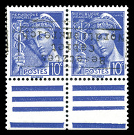 ** Mercure 10c Bleu Surchargé Coudekerque. TTB (certificat)  Qualité: **  Cote: 650 Euros - War Stamps