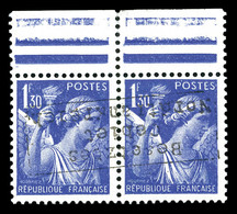 * Iris 1f 30 Bleu Surchargé Coudekerque Bdf. TTB (certificat)  Qualité: *  Cote: 450 Euros - War Stamps