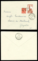 O N°412 + 443 (10c +90c=1f) Surchargé Dunkerque Sur Lettre Obl Càd Dunkerque Nord Le 8 Juil 1940. TTB (signée Calves/cer - War Stamps