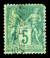 (*) N°3, 5c Vert Foncé Surchargé 4 Lignes Du 6 Fevrier 1893, Pd, TB D'aspect. R.R.R. (certificat)  Qualité: (*) - 1893-1947