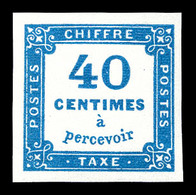 ** N°7, 40c Bleu, Fraîcheur Postale. SUP (certificat)  Qualité: ** - 1859-1959 Usados