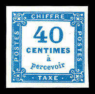 ** N°7, 40c Bleu, Fraîcheur Postale. SUP (certificat)  Qualité: ** - 1859-1959 Used
