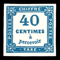 * N°7b, 40c Bleu De Prusse, Quatre Belles Marges Et Grande Fraîcheur. SUP. R. (signé Calves/Brun/certificats)  Qualité:  - 1859-1959 Afgestempeld