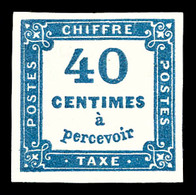 * N°7b, 40c Bleu De Prusse, Quatre Belles Marges Et Grande Fraîcheur. SUP. R. (signé Calves/Brun/certificats)  Qualité:  - 1859-1959 Used
