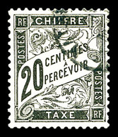 O N°17, 20c Noir. TB (signé Brun)  Qualité: O  Cote: 150 Euros - 1859-1959 Used