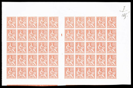 (*) N°117c, Mouchon, 15c Non-dentelé En Feuille De 50 Exemplaires Avec Millésime '1', SUP (certificat)  Qualité: (*)  Co - Neufs