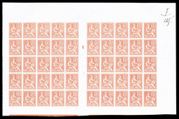 (*) N°117c, Mouchon, 15c Non-dentelé En Feuille De 50 Exemplaires Avec Millésime '1', SUP (certificat)  Qualité: (*)  Co - Unused Stamps