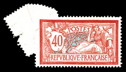 * N°119i, 40c Merson, Piquage Oblique Par Pliage. TB  Qualité: * - Unused Stamps
