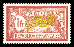 * N°121e, 1F Merson, Double Teinte De Fond Dont Une Renversée. SUP. R. (certificat)  Qualité: *  Cote: 1250 Euros - Unused Stamps
