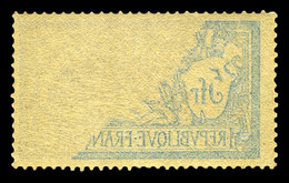 ** N°123, 5f Merson, Impression Recto-verso. SUP (certificat)  Qualité: **  Cote: 750 Euros - Unused Stamps