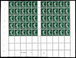 ** N°137x, (N° Maury), Roullettes 5c Vert Tirage à Plat Bas De Feuille Avec Numéro: Timbres Non Imprimés Tenant à Normau - Ongebruikt