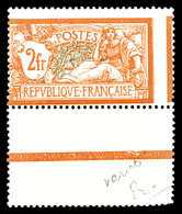 ** N°145, Merson 2F: Piquage à Cheval Bas De Feuille. SUP (certificat)  Qualité: ** - Unused Stamps