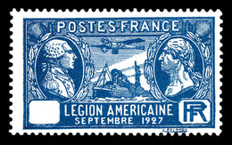 ** N°245b, Légion Américaine Sans Valeur Dans Le Cartouche. SUP. R.R. (signé Brun/certificat)  Qualité: **  Cote: 2500 E - Unused Stamps