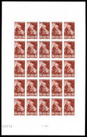 ** N°753, 2f + 3f, Pour Le Musée Postal En Feuille Complète De 25 Exemplaires. SUPERBE. R.R. (certificat)  Qualité: **   - Unclassified