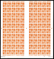 ** N°1115/16, Série Moissonneuse De 1957 En Feuilles Complètes De 100 Exemplaires. SUP. R. (certificat)  Qualité: **  Co - Unclassified
