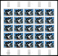 ** N°1319/22, Série Tableaux De 1961 En Feuilles Complètes De 25 Exemplaires Non Dentelés, R.R.R, SUP (certificat)  Qual - Unclassified