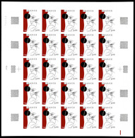 ** N°1950/51, Paire Oeuvres D'Art De 1977: 3f Trémois Et 3f Excoffon En Feuilles Complètes De 25 Exemplaires. SUPERBE. R - Zonder Classificatie