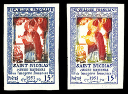 ** N°904, St Nicolas, 2 Exemplaires Multicolores. TB  Qualité: **  Cote: 300 Euros - Otros & Sin Clasificación