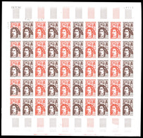 ** N°1345/50, Série Grands Hommes De 1962 En 6 Feuilles Complètes De 50 Exemplaires Dont 5 Multicolores, Datées. SUPERBE - Otros & Sin Clasificación