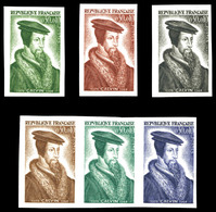 ** N°1420, Calvin, 6 Essais De Couleur. TB  Qualité: **  Cote: 210 Euros - Altri & Non Classificati