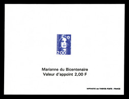 ** N°2906, 2F Briat, épreuve Sur Papier Gommé. TB  Qualité: ** - Luxury Proofs