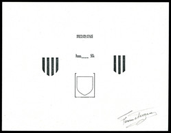 (*) N°1044, 50c Comté De Foix, épreuve De Décomposition Signée. TTB  Qualité: (*)  Cote: 350 Euros - Artist Proofs