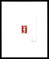 (*) N°2822, 4,40F Briat, épreuve D'artiste En Rouge Signée (ex Collection J.P Comtet). SUPERBE. R.R. (certificat)  Quali - Artist Proofs