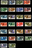 * AFRIQUE EQUATORIALE, N°102/27, Série Complète De 1940, Les 26 Valeurs TB  Qualité: *  Cote: 453 Euros - Unused Stamps