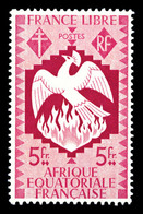 ** AFRIQUE EQUATORIALE, N°152a, Erreur, 5fr Carmin. TTB  Qualité: **  Cote: 288 Euros - Nuevos