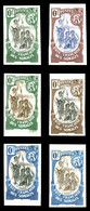 (*) COTE DES SOMALIS, Guerriers, Ensemble De 6 Essais De Couleur Avec Valeurs '0F'. TB  Qualité: (*) - Unused Stamps