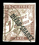 O DIEGO SUAREZ, Taxe: N°13, 1f Marron Oblitéré Càd. SUP. R.R. (signé Brun/certificat)  Qualité: O  Cote: 1650 Euros - Used Stamps