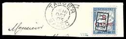 O MAROC BUREAUX FRANCAIS, N°18, 5c Sur 5c Bleu Surchargé 'P.P' Sur Support Càd Tanger 10 Oct 03. SUP (signé Margues/cert - Used Stamps