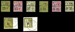 O NOSSI BE, N°10/18, Série Complète (sf 17), Les 8 Valeurs Oblitérées Càd. SUP. R. (certificat)  Qualité: O  Cote: 3420  - Used Stamps