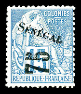 * SENEGAL, N°6, 75 Sur 15c Bleu. TTB (signé Scheller/certificat)  Qualité: *  Cote: 530 Euros - Used Stamps