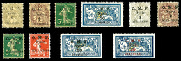 * SYRIE, N°21/30, Série Complète, Les 10 Valeurs SUP. R. (certificat)  Qualité: *  Cote: 1200 Euros - Unused Stamps