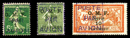 * SYRIE, PA:N°1/3, Les 3 Valeurs SUP (certificat)  Qualité: *  Cote: 1400 Euros - Unused Stamps