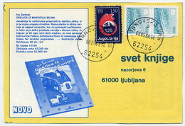 YUGOSLAVIA 1989 Commercial Postcard With Red Cross Week 150d Tax.  Michel ZZM 169 - Beneficiencia (Sellos De)