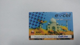 India-ex-cel-recharge Card-(30k)-(rs.500)-(17.2.2007)-(jaipur)-card Used+1 Card Prepiad Free - Inde