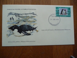 (S) BRITISH ANTARCTIC TERRITORY FDC 1979 Penguin / La COLOMBIE - BRITANNIQUE Pingouin - FDC