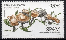 St Pierre & Miquelon 2018 - Champignons, Mousseron - 1 Val Neuf // Mnh - Unused Stamps