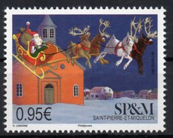 St Pierre & Miquelon 2018 - Noël 2018, Le Père Noël - 1 Val Neuf // Mnh - Neufs