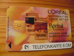 Phonecard Germany K 1064 08.93. L'Oreal, Woman 3.200 Ex. - K-Series : Customers Sets