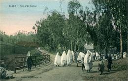 Afrique Du Nord Algérie Alger Pont D'El Kettar Groupe De Femme Vêtement - Alger